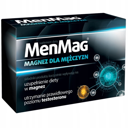 MenMag Magnez Wit B6 Cynk Dla Mężczyzn 30 tabl