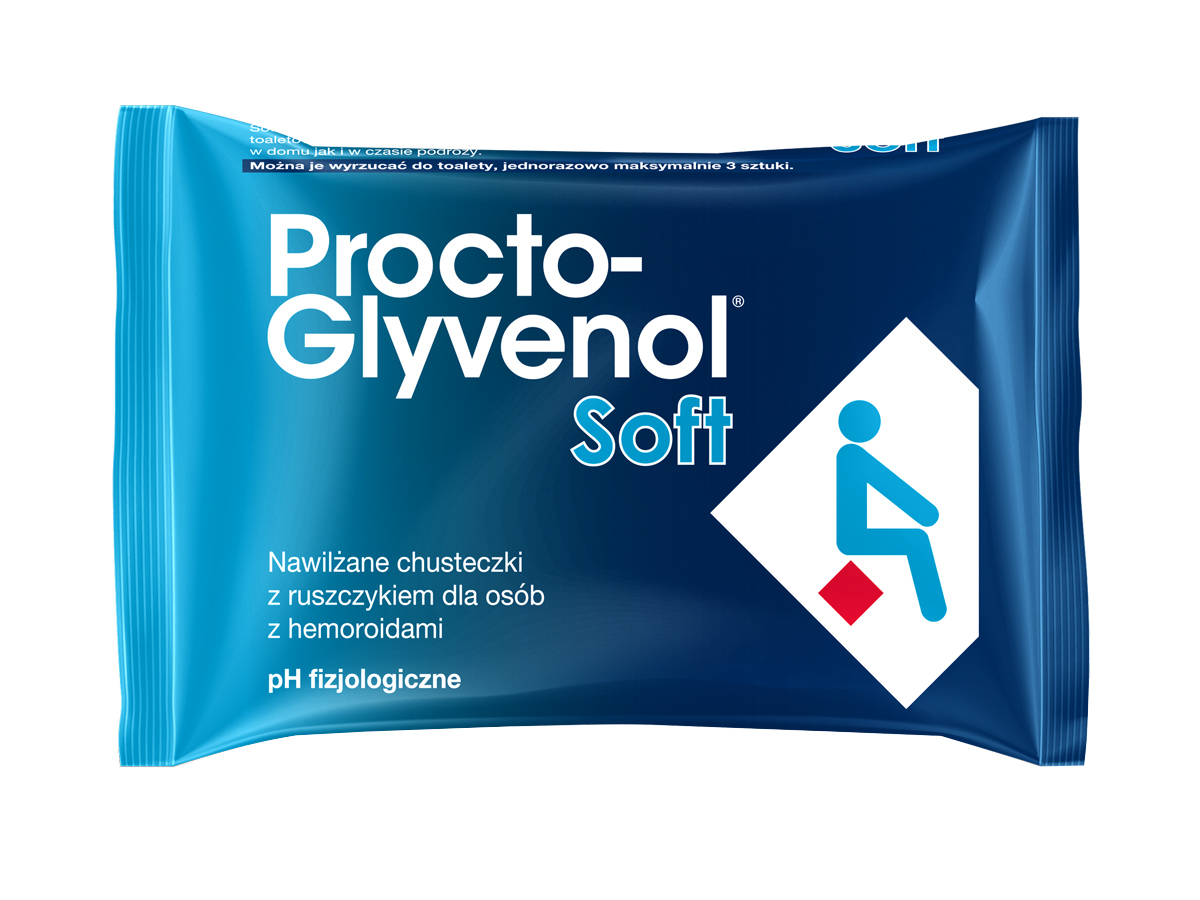 Procto-Glyvenol Nawilżane Chusteczki Dla Osób Z Hemoroidami 30 Sztuk