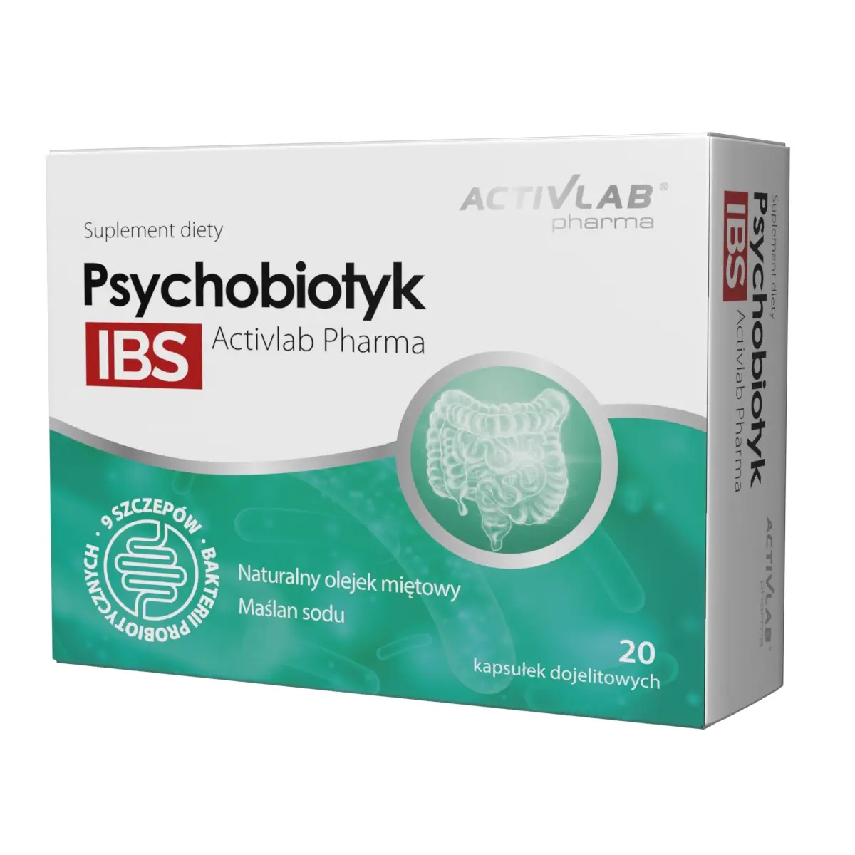 Psychobiotyk IBS Probiotyki + Maślan 20 Kapsułek