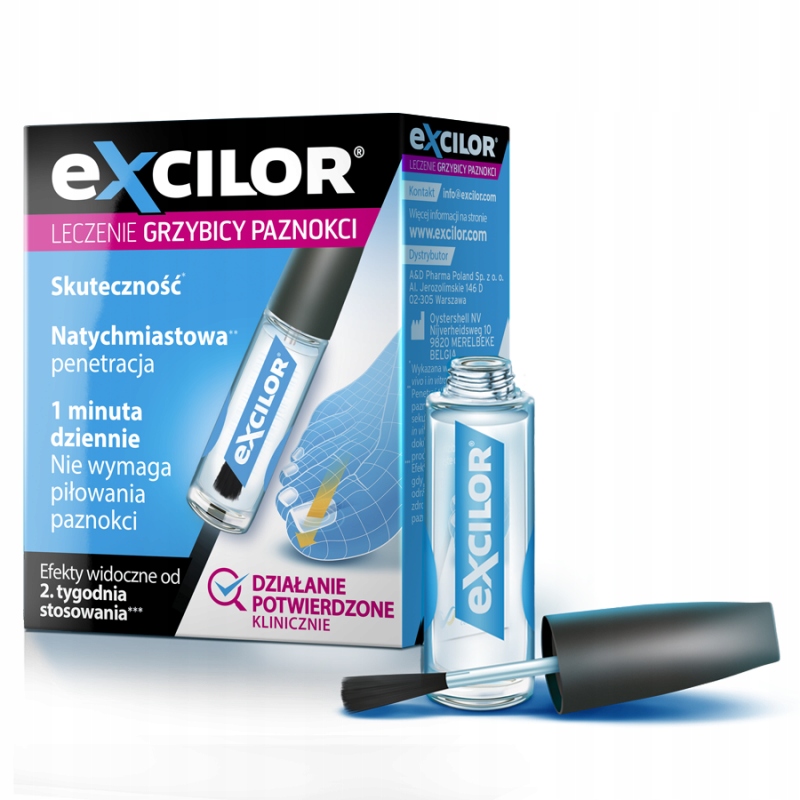 EXCILOR Leczenie Grzybicy Paznokci Płyn 3,3 ml