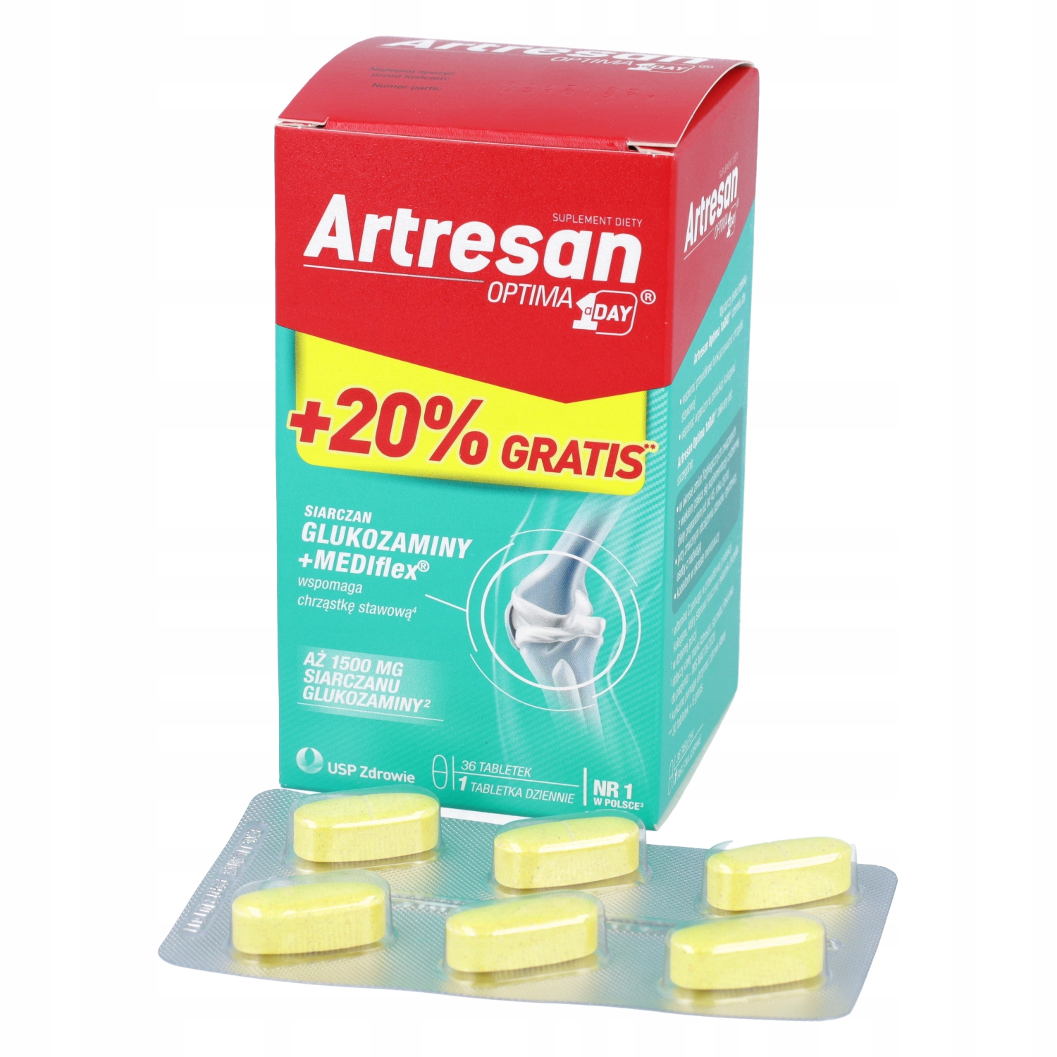 Artresan Optima 1 a Day 20% gratis 36 tabletek