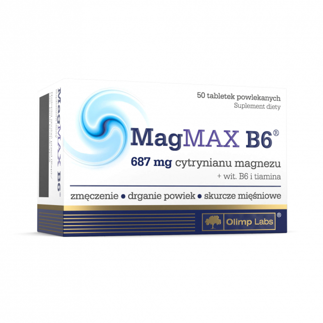 Olimp MagMAX B6 687mg Cytrynianu Magnezu 50 tabl.