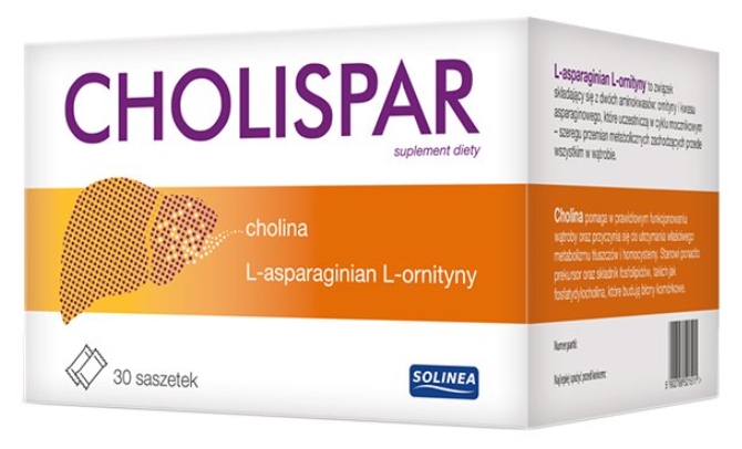 Cholispar Cholina L-Asparaginian Ornityny 30 Saszetek
