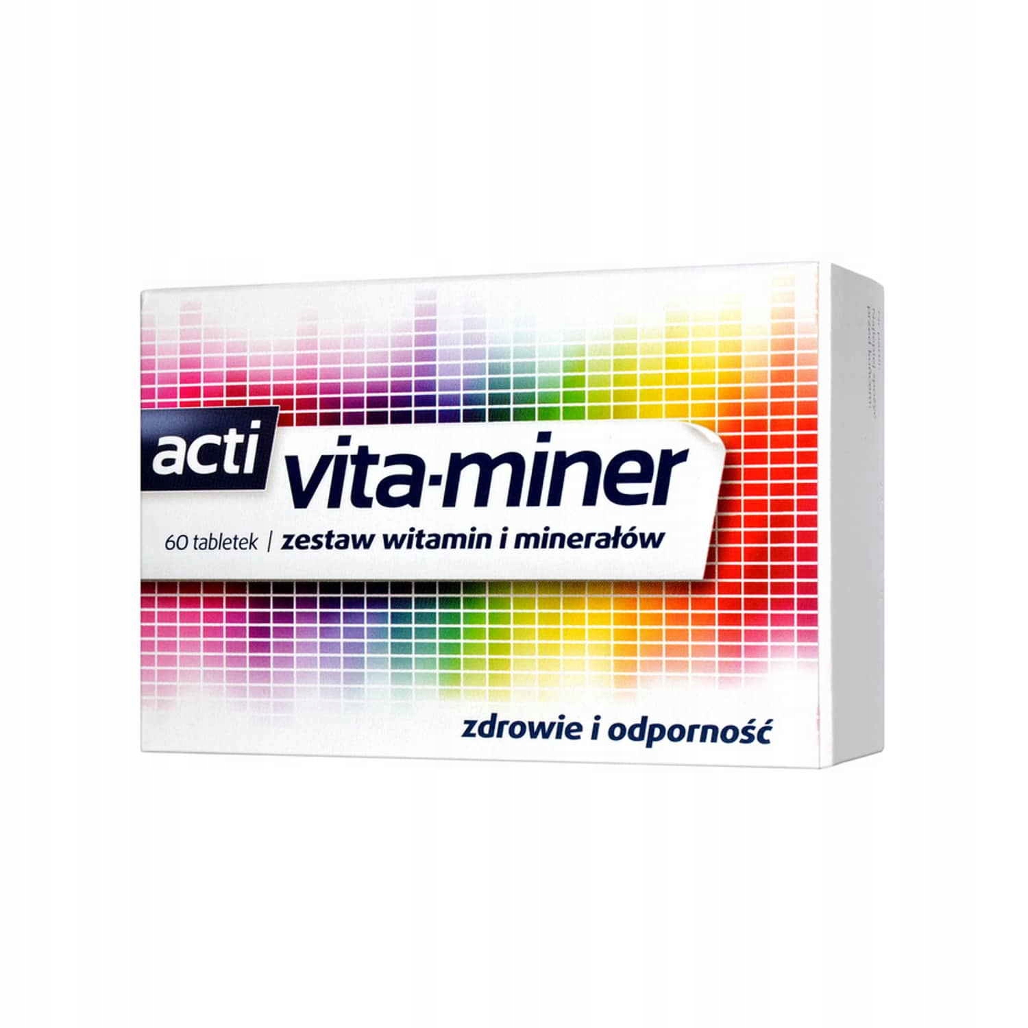 Aflofarm Acti Vita-Miner Zestaw Witamin Minerałów 60 Tabletek