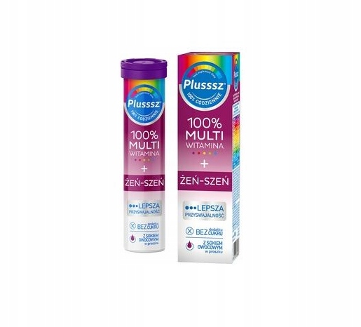 Plusssz 100% Multiwitamina + Żeń-Szeń tabl