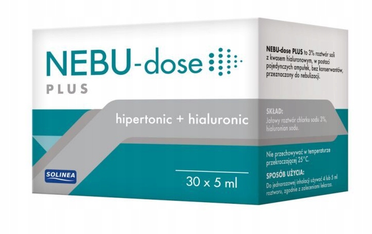Nebu-Dose Plus Roztwór Do Inhalacji Wykrztuszanie 30 Ampułek x 5ml