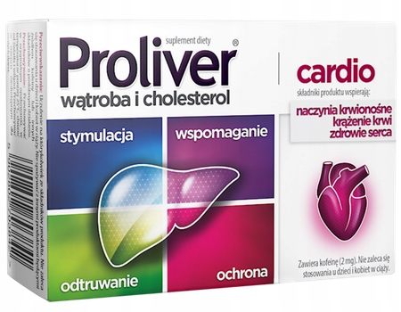 Proliver Cardio Zdrowa Wątroba I Serce 30 Tabletek