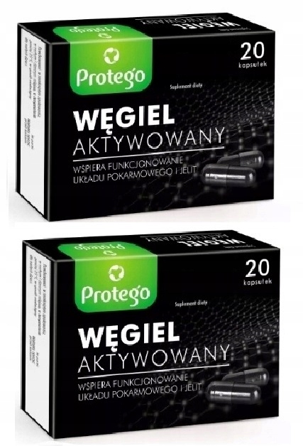 Protego Węgiel aktywowany kaps.twarde 20ka