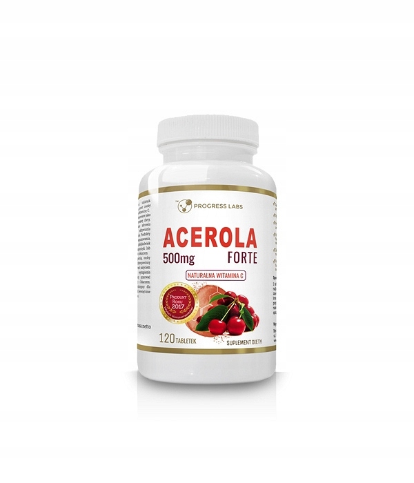 Acerola Forte 500mg  Naturalna Witamina C 120 Tabletek