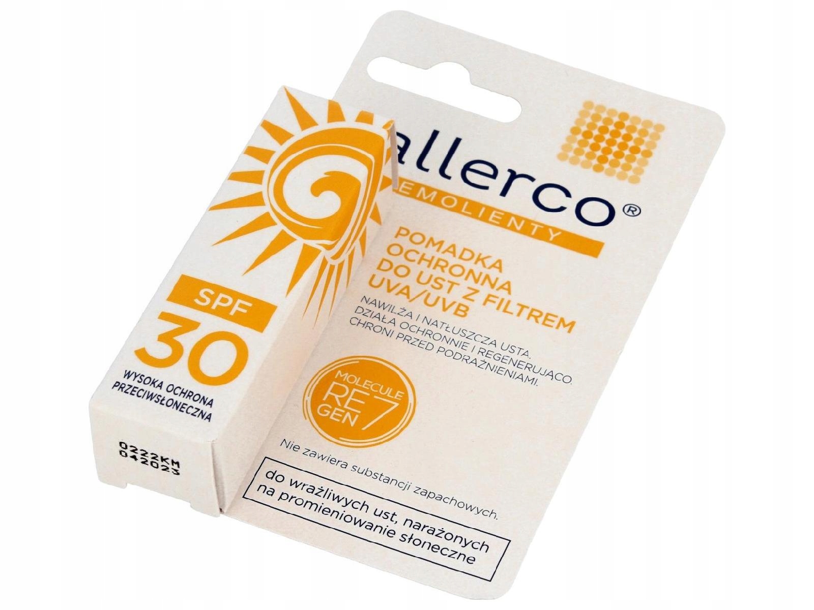 ALLERCO Pomadka ochronna z filtrem UVA/UVB