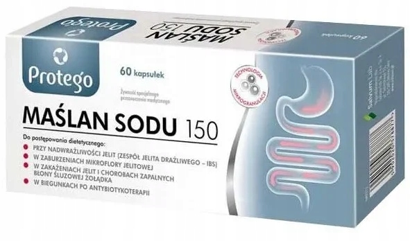 Protego Maślan Sodu - Kapsułki 150mg, 60 szt.
