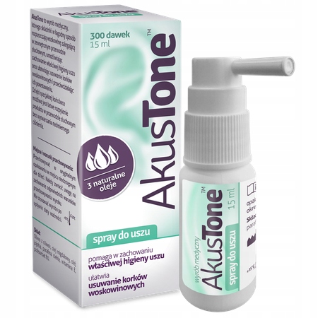 Akustone Spray Do Higieny Uszu 15ml