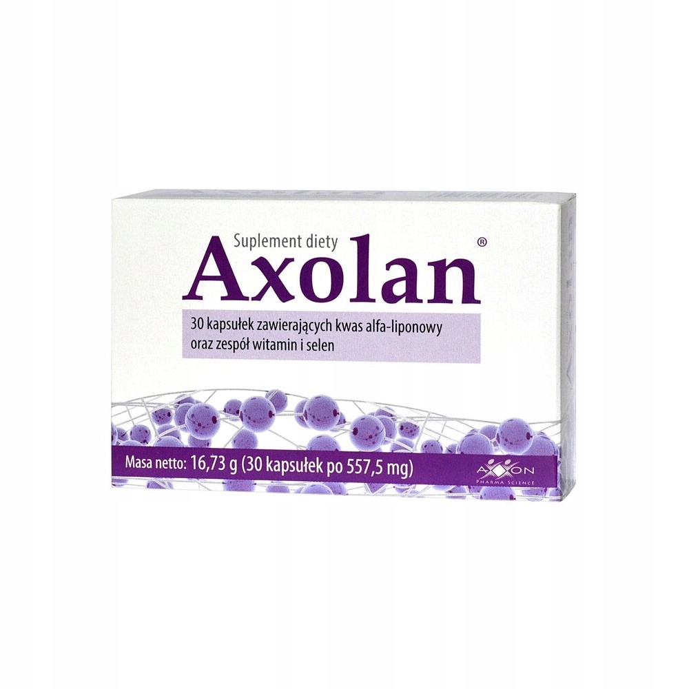 Axolan Kwas Alfa-Liponowy Wsparcie Układu Nerwowego 30 Kapsułek