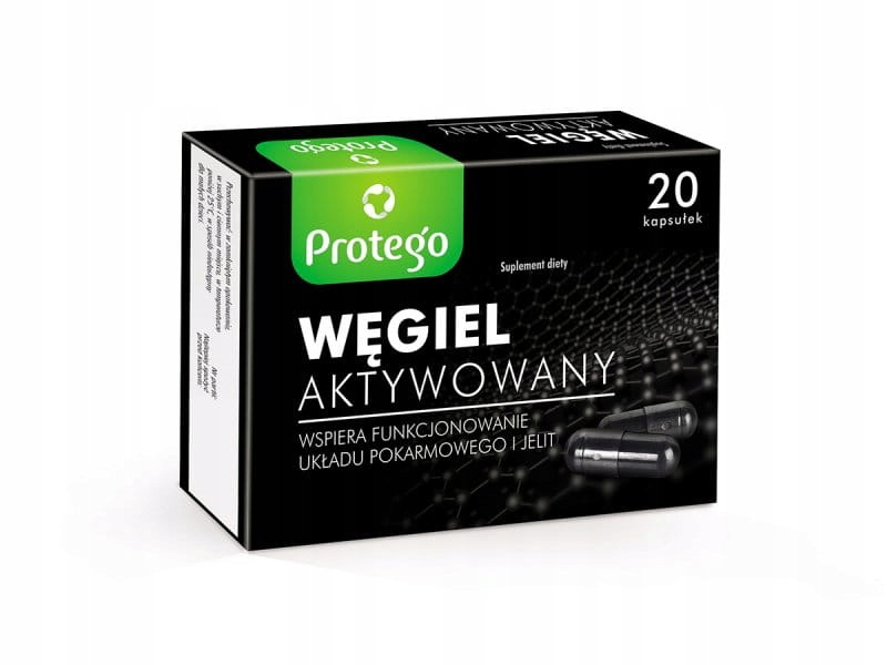 Protego Węgiel aktywowany kaps.twarde 20ka
