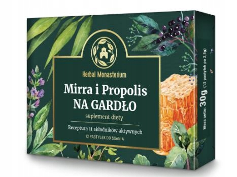 Mirra i Propolis na Gardło pastyl.dossania