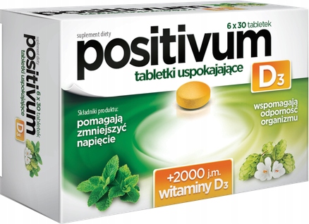 Positivum D3 tabletki uspokajające 180tabl