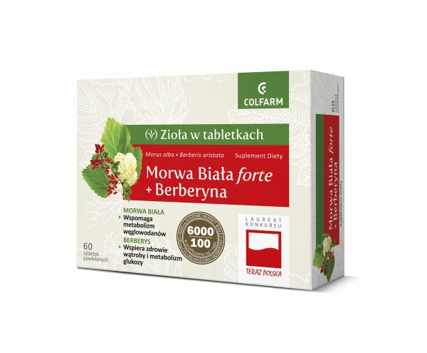 Morwa Biała forte + Berberyna tabl. 60tabl
