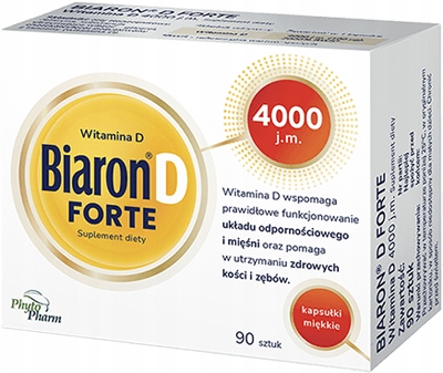 Biaron D Forte 4000 j.m. kaps.miękkie 90sz