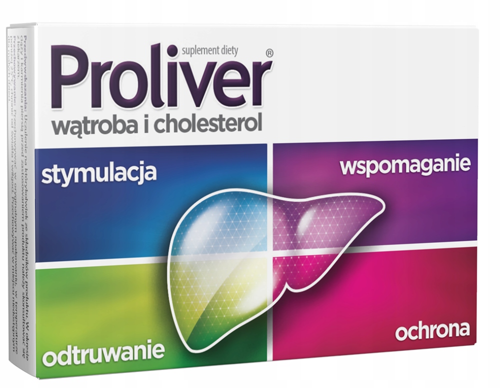 Proliver Wątroba Cholesterol Trawienie 30 tabletek