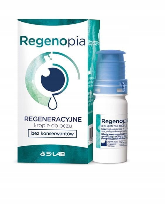 Regenopia Regeneracyjne Krople Do Oczy Bez Konserwantów 10ml