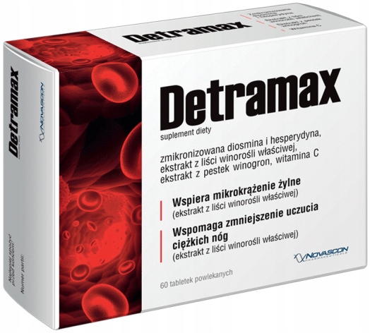 Detramax Diosmina Wsparcie Krążenia Żylnego 60 Tabletek