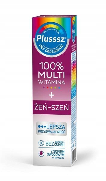 Plusssz 100% Multiwitamina + Żeń-Szeń tabl