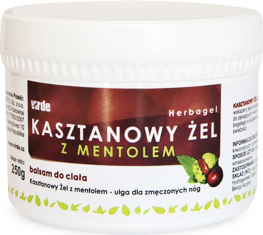 Kasztanowy Żel Z Mentolem Virde 250ml