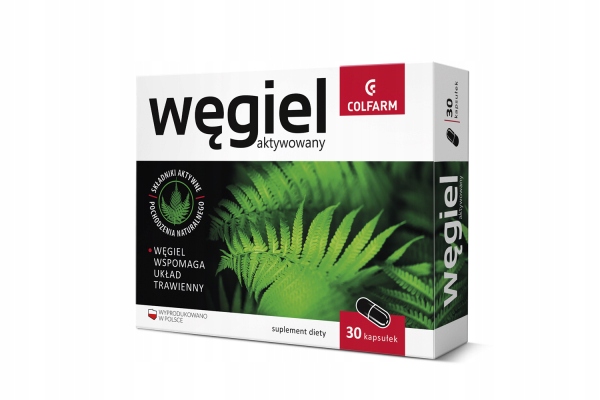 Węgiel Aktywny kaps. 30 kaps.