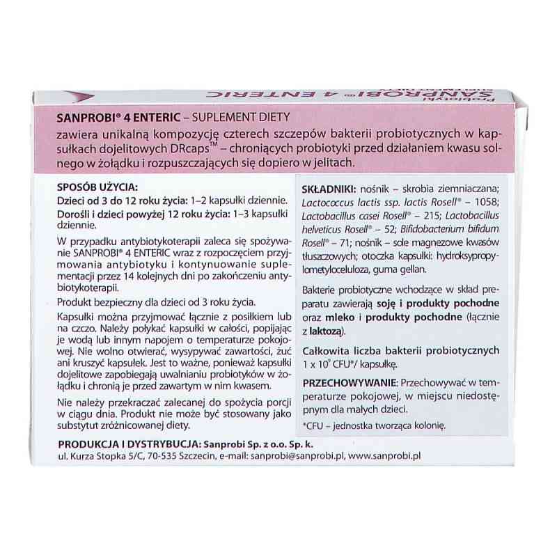 Sanprobi 4 Enteric 20 Kapsułek