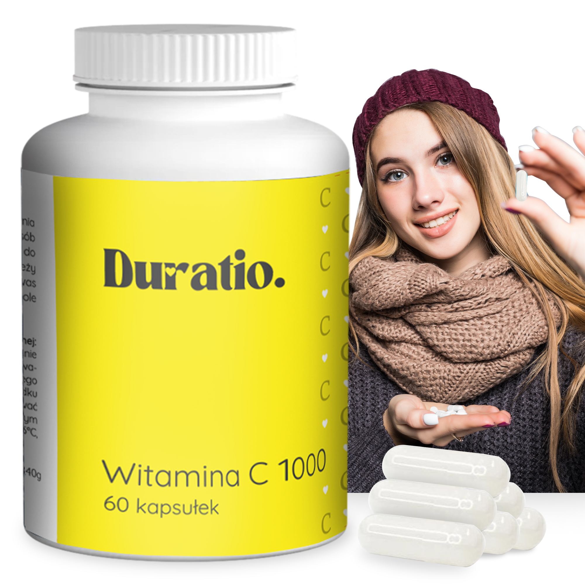 Duratio Witamina C 1000mg 60 Kapsułek