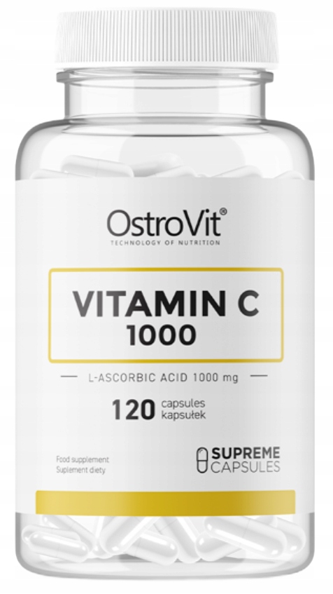 OstroVit Vitamin C1000 Wsparcie Odporności I Antyoksydacji 120 Kapsułek