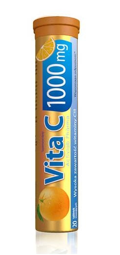 Vita C 1500 mg Activlab Pharma Smak Pomarańczowy 20 Tabletek Musujących