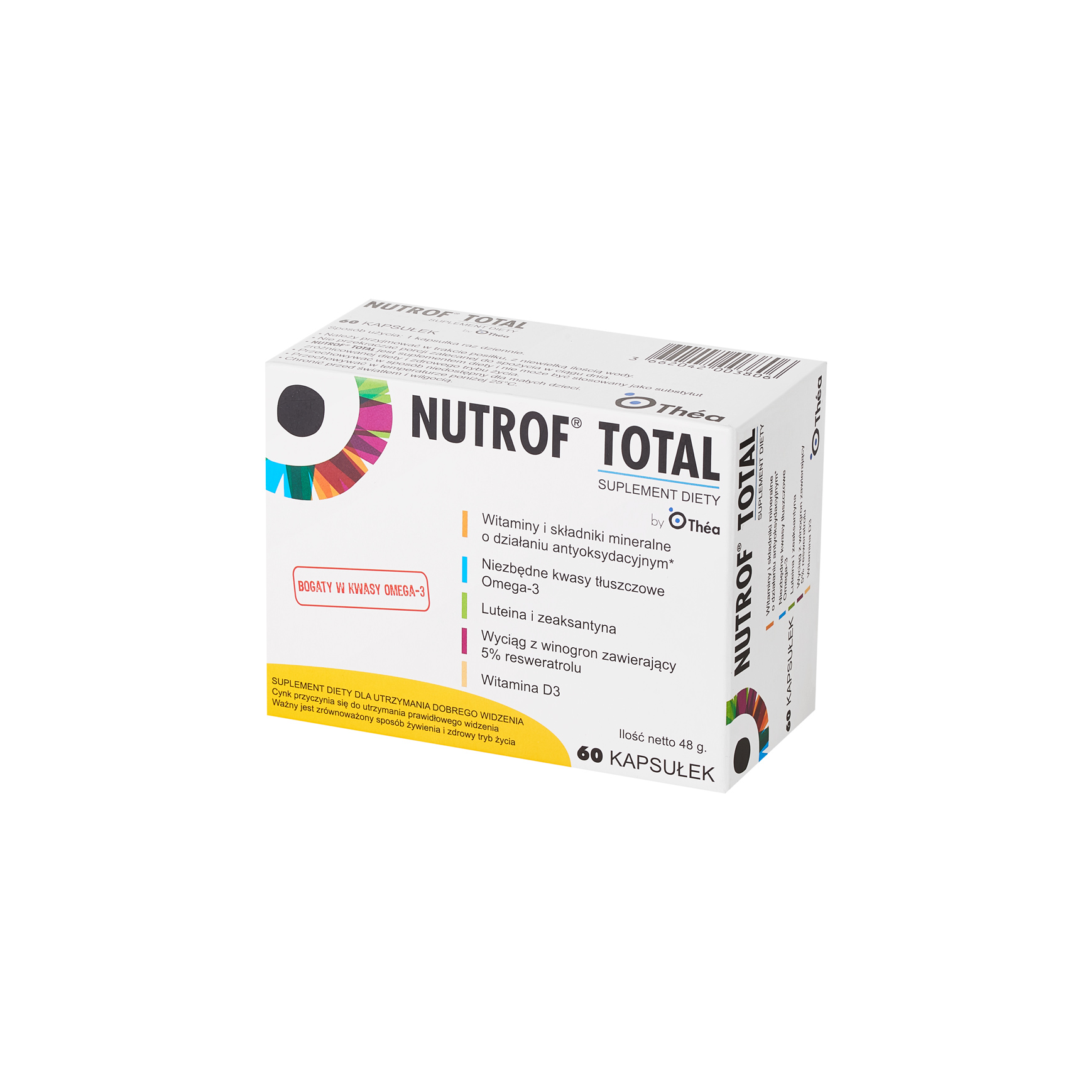Nutrof Total z Witaminą D3 60 Kapsułek Wspierających Widzenie