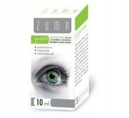 Zuma Świetlik Plus Krople Do Oczu Nawilżające 10ml