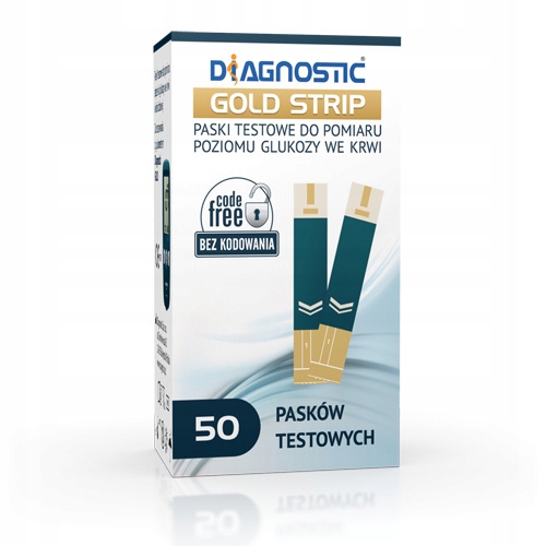 Diagnostic Gold Strip testpask. 50pask.