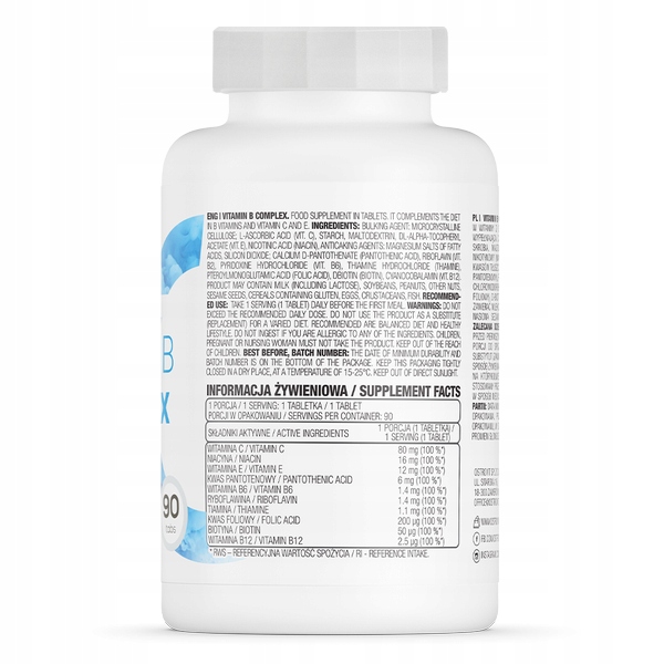 OstroVit Vitamin B Complex 90 tabs