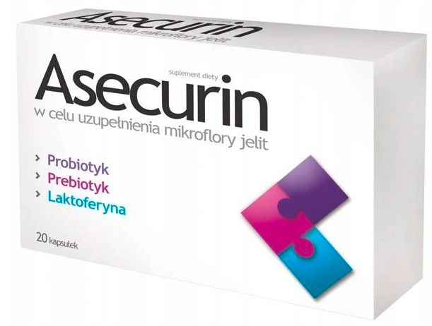 Probiotyk Asecurin 20 Kapsułek