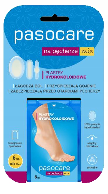 Plast.hydrokol. PASOCARE na pęcherze MIX p