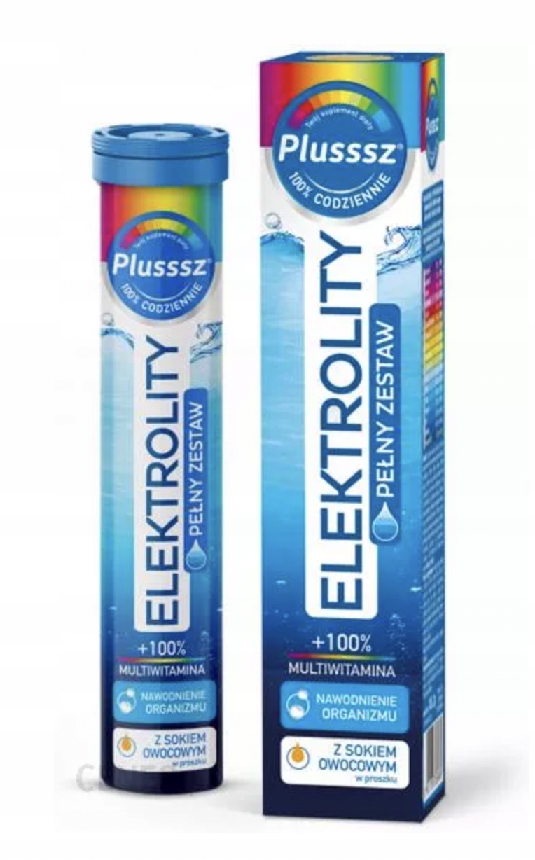 Plusssz Elektrolity + Multiwitamina tabletki 24szt