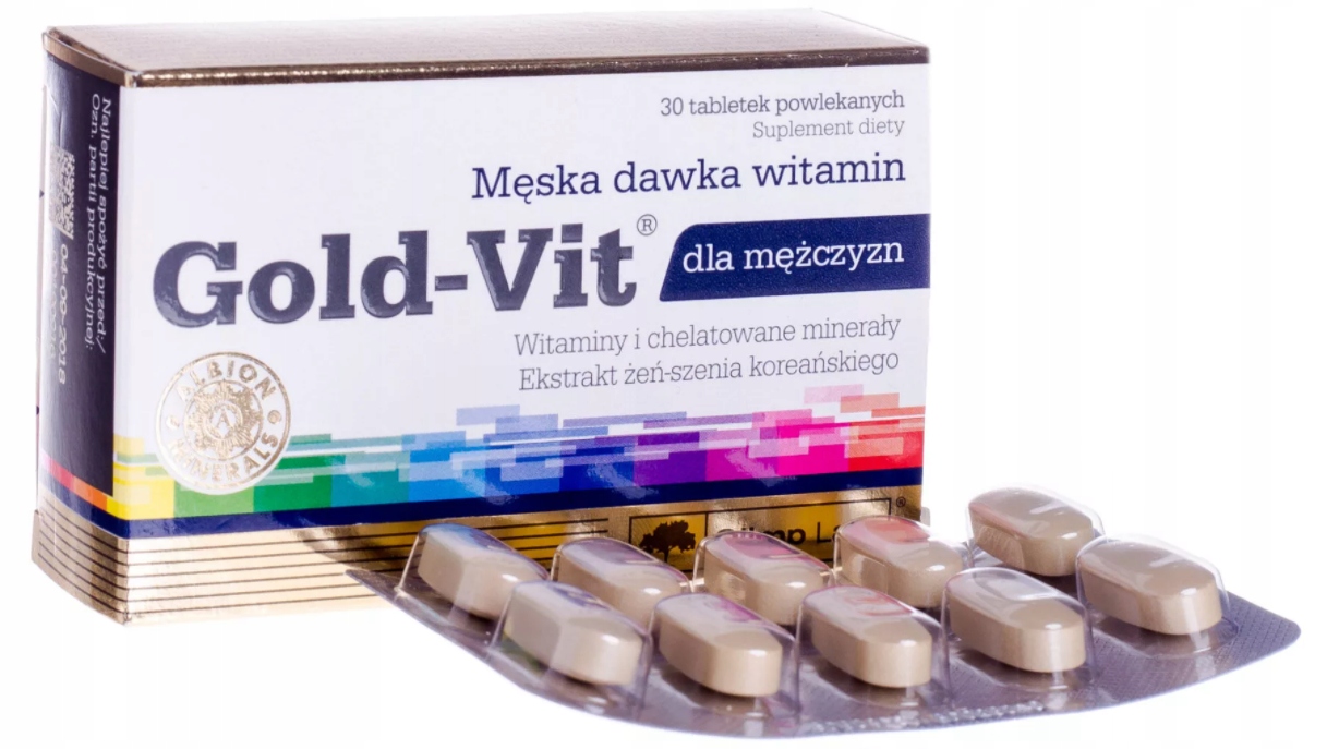 OLIMP Gold-Vit dla mężczyzn tabl.powl. 30t