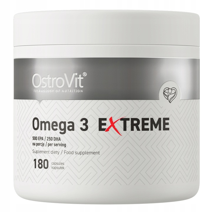 Ostrovit Omega 3 Extreme Olej Rybi Wysoka Dawka 180 Kapsułek