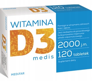 Witamina D3 2000 Odporność 120 Dni Kuracji