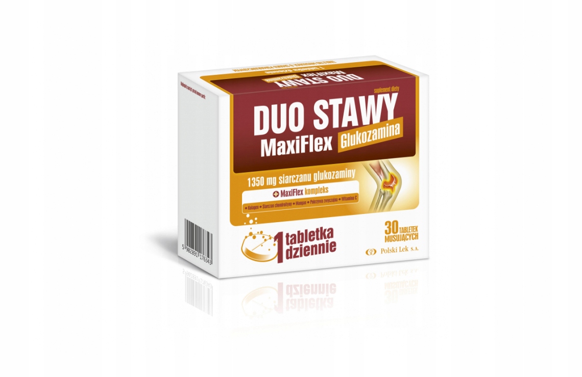 Duo Stawy MaxiFlex Glukozamina 30 tabl musujących
