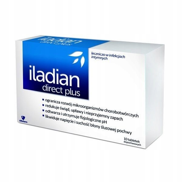 Iladian Direct Plus Na Infekcje Intymne 10 Tabletek Dopochwowych