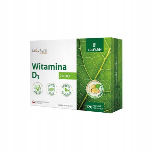 Biovitum Witamina D3 2000 120 Kaps