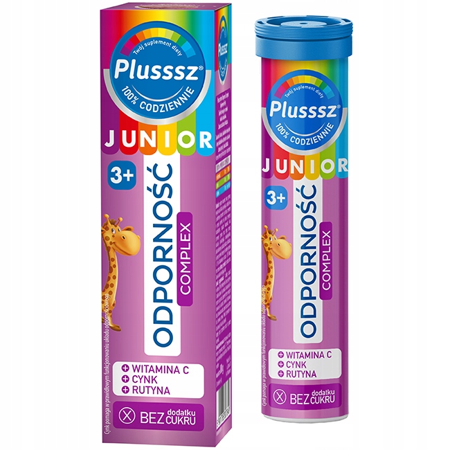 Plusssz Junior Odpornosc Complex 3+ 20 Tabl Mus