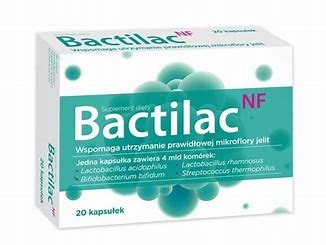 Bactilac NF Probiotyk 4 Szczepy Mikroflora 20kaps.