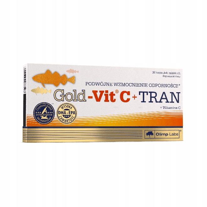 Olimp Gold-Vit C +Tran Kwasy Omega Odporność 30kap