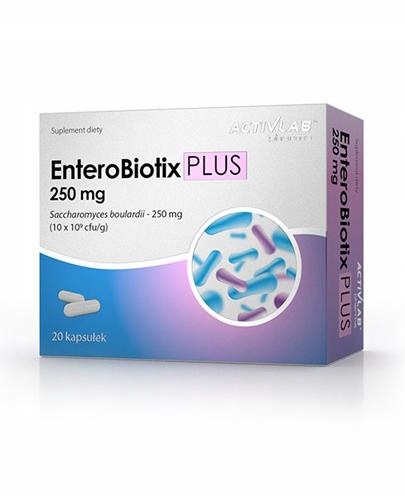 Enterobiotix Plus Saccharomyces Boulardi Wsparcie W Biegunkach 20 Kapsułek