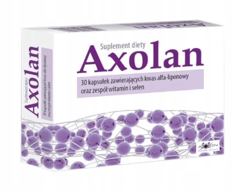 Axolan Kwas Alfa-Liponowy Wsparcie Układu Nerwowego 30 Kapsułek